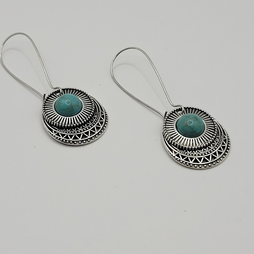 Turquoise dangle earrings
